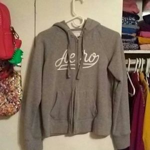 Aeropostale zipper hoodie (fleeced lined)